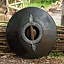 LARP round shield, red-wood 50 cm