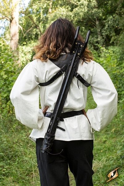 LARP back scabbard Sky Hook, brown