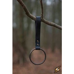 LARP ring holder for belt, black