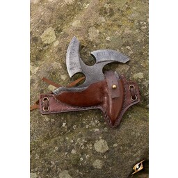 LARP shuriken with holder, brown