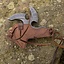 LARP shuriken with holder, brown