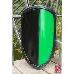 LARP kite shield black/green