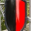LARP kite shield black/red