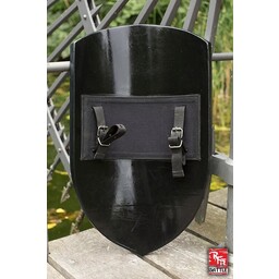 LARP kite shield black/red