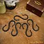 Hand-forged S-hooks set of 5 pieces