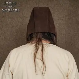 Leather medieval cap