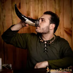 Viking drinking horn drakkar