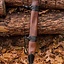 LARP sword scabbard, L, right-handed, brown