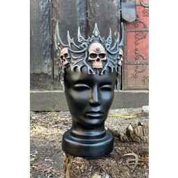 Latex tiara with skulls