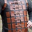 Leather brigandine long, brown