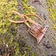 Leather holster hook for LARP sword, brown