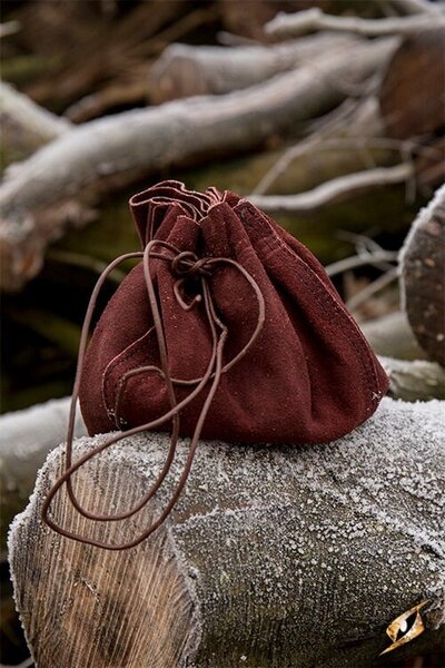 Leather pouch Michelangelo, brown
