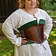 Epic Armoury Leather corset Margot, green