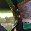 Leather corset Margot, green
