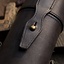 Leather scroll or bottle holder, black