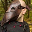 Leather mask plague doctor, brown