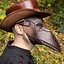 Leather mask plague doctor, brown