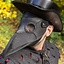 Leather mask plague doctor, black