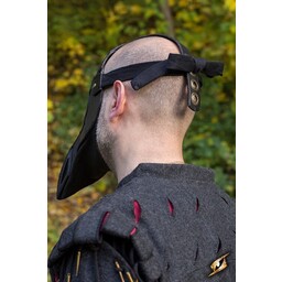 Leather mask plague doctor, black