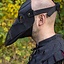 Leather mask plague doctor, black