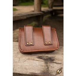 Leather belt bag Niccola, brown