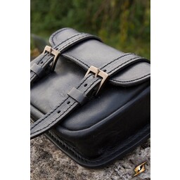 Leather belt bag Niccola, black