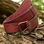 Leather belt Aruthia, red