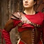 Leather shoulder armor, brown