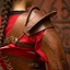 Leather shoulder armor, brown