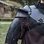 Leather shoulder armor, black