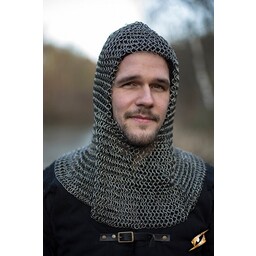 Chainmail coif Alaric, 9 mm