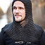 Chainmail coif Alaric, bronzed 9 mm