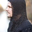 Chainmail coif Alaric, bronzed 9 mm