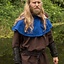 Leather Viking vambraces, black, pair