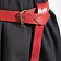 Epic Armoury Leather X-belt, red