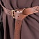 Epic Armoury Leather X-belt, brown