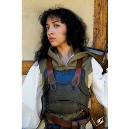 Merc steel-leather cuirass, bronzed