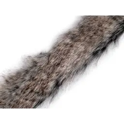Artificial fur trim for clothing, 1 meter, dark
