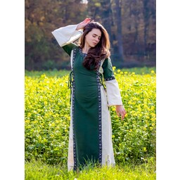 Dress Cleena green-white