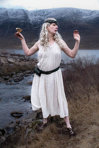 Goddess Dress Hera, beige
