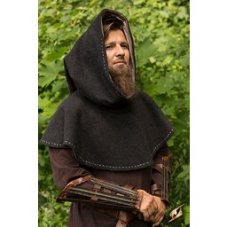 Medieval chaperon Erhard, dark grey