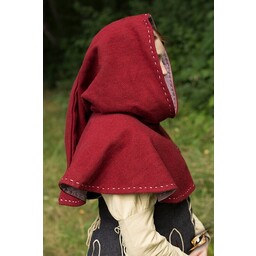 Medieval chaperon Erhard, red