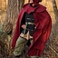 Medieval hooded cloak Thomas, red