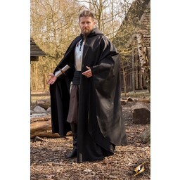 Medieval cloak Terrowin, black