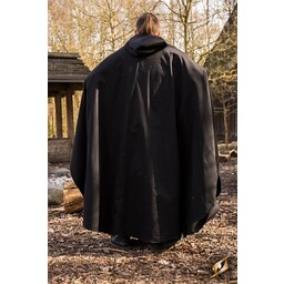 Medieval cloak Terrowin, black