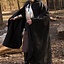 Medieval cloak Terrowin, black