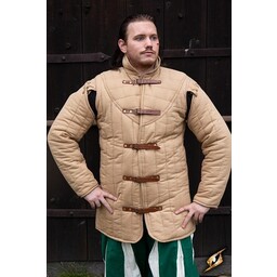 Medieval belt gambeson beige