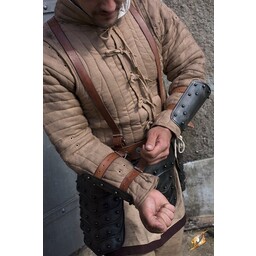 Medieval vambraces, patinated