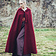 Leonardo Carbone Medieval cloak Karen red