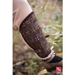 Pair of greaves Fighter, brown